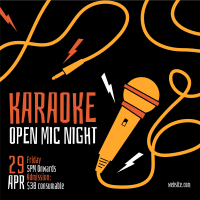 Karaoke Open Mic Instagram post Image Preview