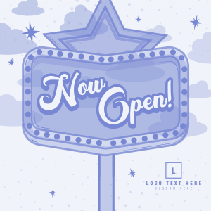 Retro Opening Announcement Instagram post Image Preview
