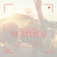 Summer Road Trip Instagram Post Design