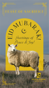 Eid Mubarak Sheep Facebook story Image Preview