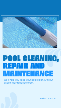 Pool Cleaning Services Instagram reel Image Preview
