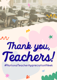 Teacher Week Greeting Poster Image Preview