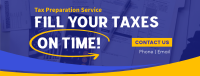 Fill Your Taxes Facebook Cover Design