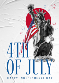 Photo Collage Modern 4th of July Poster Design