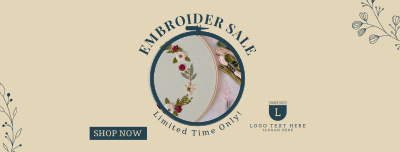 Embroidery Sale Facebook cover Image Preview