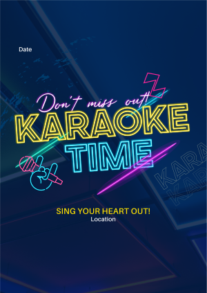 Join Karaoke Time Poster Image Preview