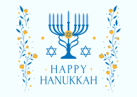 Hanukkah Festival of Lights Postcard Image Preview