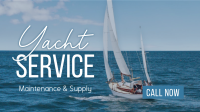 Yacht Maintenance Service Facebook Event Cover Design