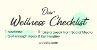Wellness Checklist Facebook Ad Design