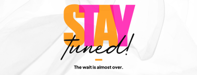 Simplistic Stay Tuned Facebook cover Image Preview
