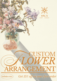 Editorial Flower Service Poster Image Preview