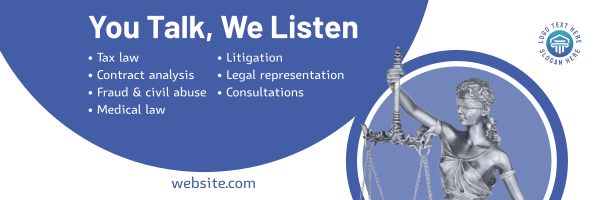 Lady Justice Consultation Twitter Header Design Image Preview