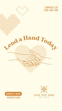 Helping Hand Instagram story Image Preview