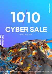 10.10 Cyber Sale Poster Design