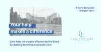 Flood Relief Facebook Ad Design