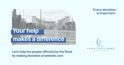 Flood Relief Facebook ad Image Preview
