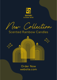 Rainbow Candle Collection Flyer Design
