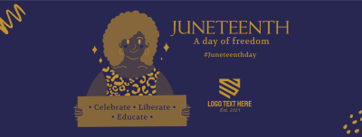 Juneteenth Woman Facebook cover Image Preview