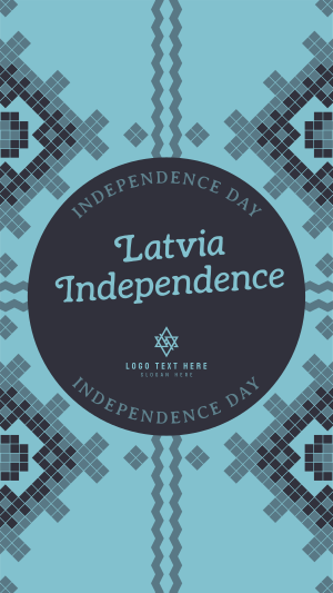 Traditional Latvia Independence Facebook story Image Preview