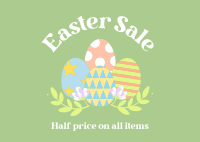 Easter Egg Hunt Sale Postcard Image Preview