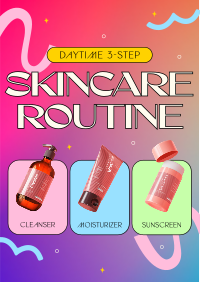 Daytime Skincare Routine Flyer Image Preview