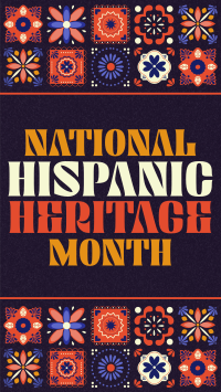 Hispanic Heritage Month Tiles TikTok Video Design