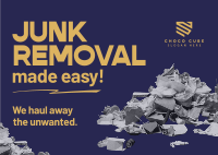 Professional Junk Removal Postcard Image Preview