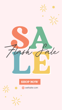 Quirky Flash Sale Instagram Story Design
