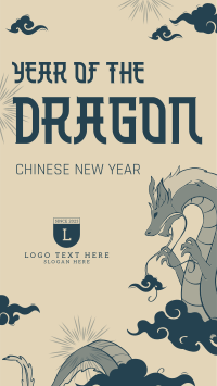 Chinese Dragon Zodiac Instagram Story Design
