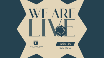We Are Live Facebook event cover Image Preview