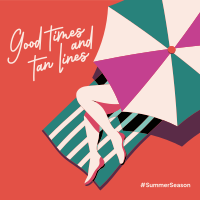 Summer Good Time Instagram Post Design