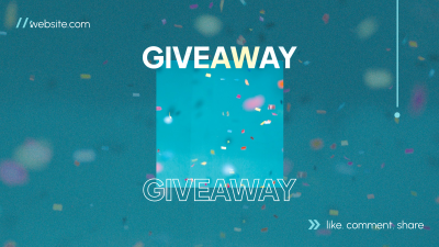 Giveaway Confetti Facebook Event Cover Image Preview