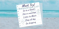 Beach Relaxation List Twitter post Image Preview