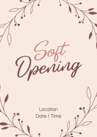 Soft Opening Minimalist Poster Image Preview