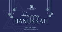 Simple Hanukkah Greeting Facebook ad Image Preview