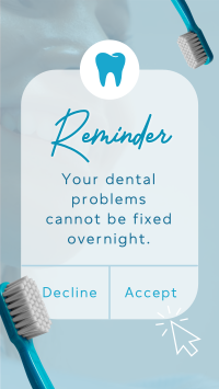 Dental Reminder TikTok Video Image Preview