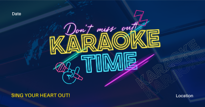 Join Karaoke Time Facebook ad Image Preview