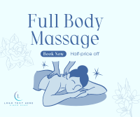 Body Massage Promo Facebook Post Design