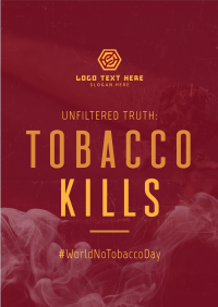 Modern Grunge Tobacco Day Poster Design