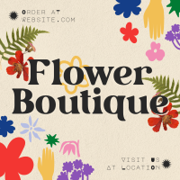 Quirky Florist Service Instagram Post Design