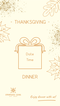 Thanksgiving Dinner Party Facebook story Image Preview