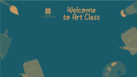 Art Teacher Zoom Background Image Preview