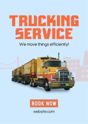 Pro Trucking Service Flyer Image Preview