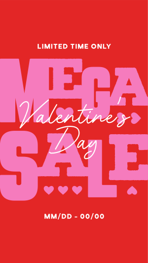 Valentine's Mega Sale Facebook story Image Preview