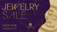 Organic Minimalist Jewelry Sale Facebook Event Cover Design
