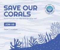 Care for the Corals Facebook Post Design
