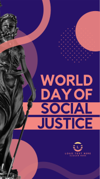 Social Justice World Day Instagram story Image Preview