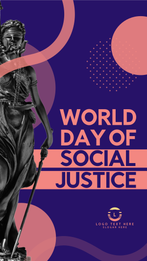 Social Justice World Day Instagram story Image Preview