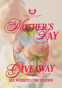 Mother Giveaway Blooms Poster Design