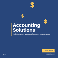 Accounting Solution Instagram Post Design